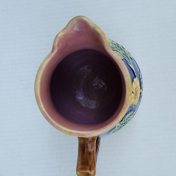ANTIQUE GRIFFEN, SMITH & HILL AMERICAN MAJOLICA PITCHER/JUG - Picture 10 of 12